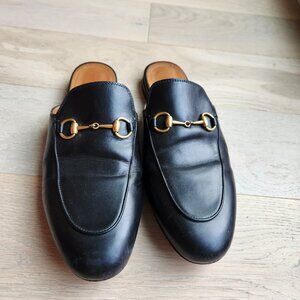 Gucci Princetown Leather Mules Slides EU 38.5 US 8.5
